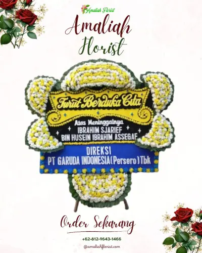 Papan Bunga Duka di Kamongan